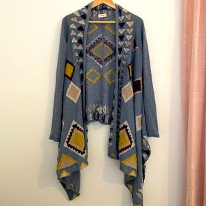 Anthropologie Geometric Sweater